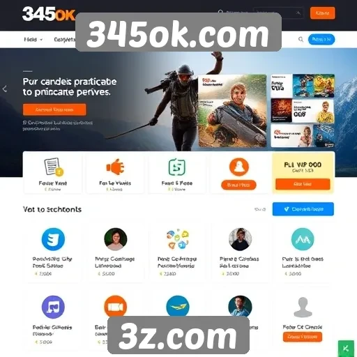 Análise das principais funcionalidades do site 345ok