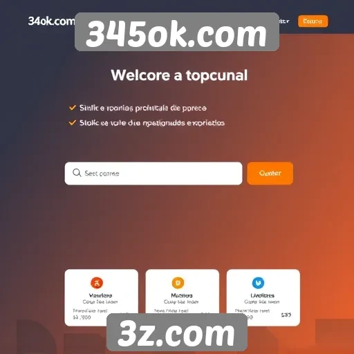 Análise das funcionalidades do site 345ok