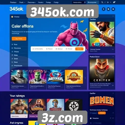 Mudanças na interface do usuário do site 345ok.com