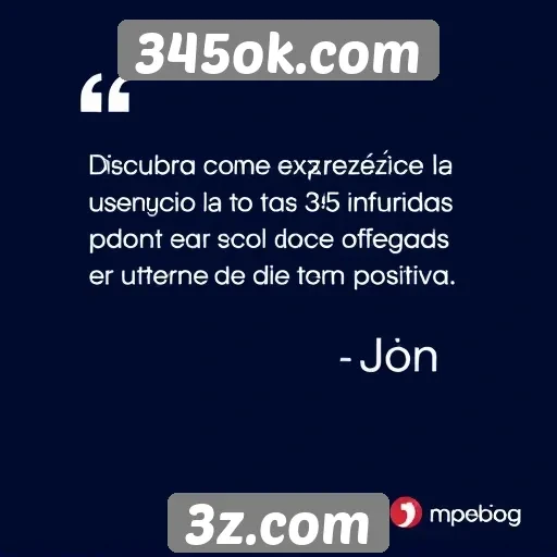 Experiência do usuário no site 345ok.com