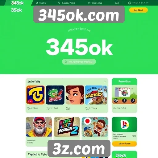 Análise da interface do usuário do 345ok.com